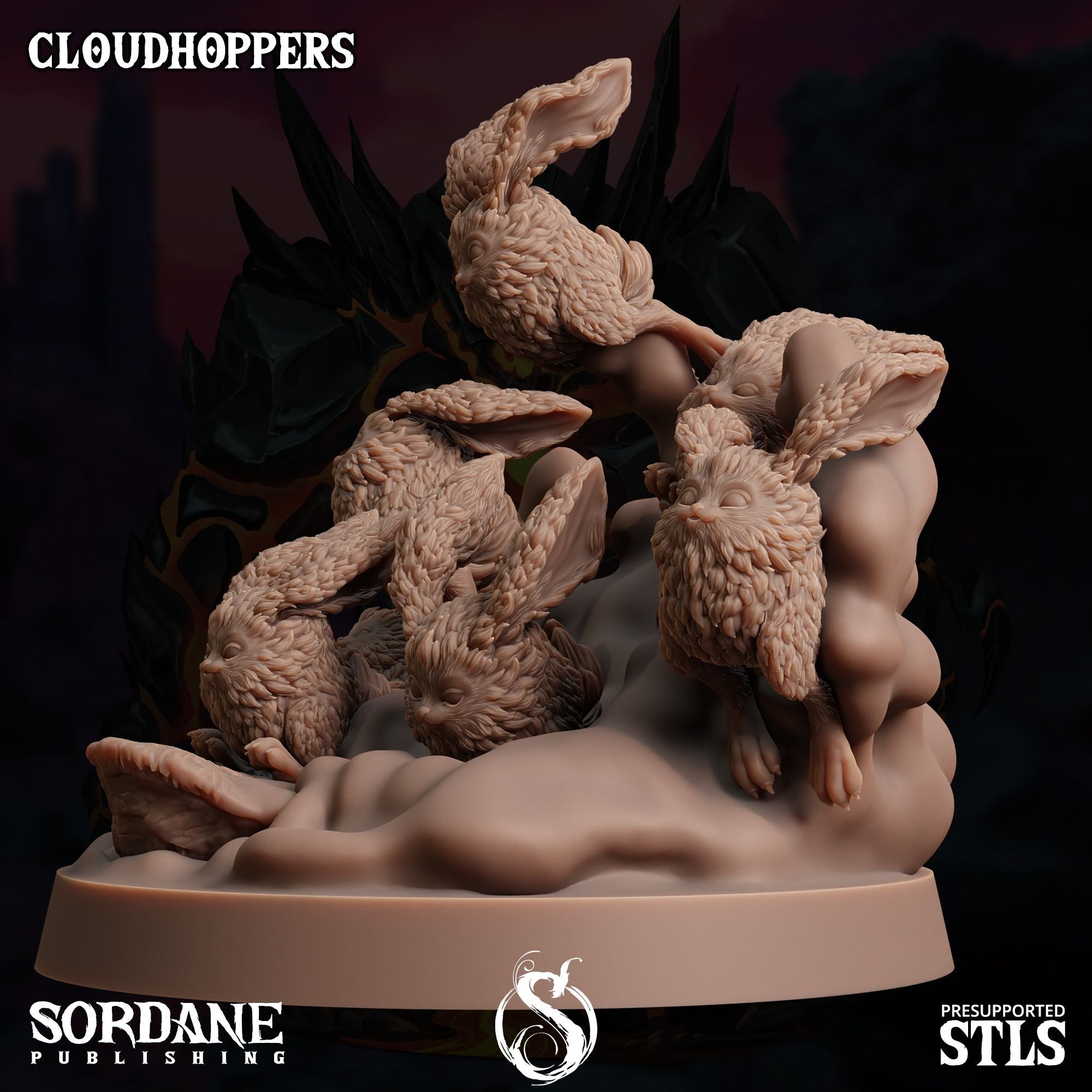 Cloudhoppers -  3d Printed Miniature Sculpted by Sordane Publishing
