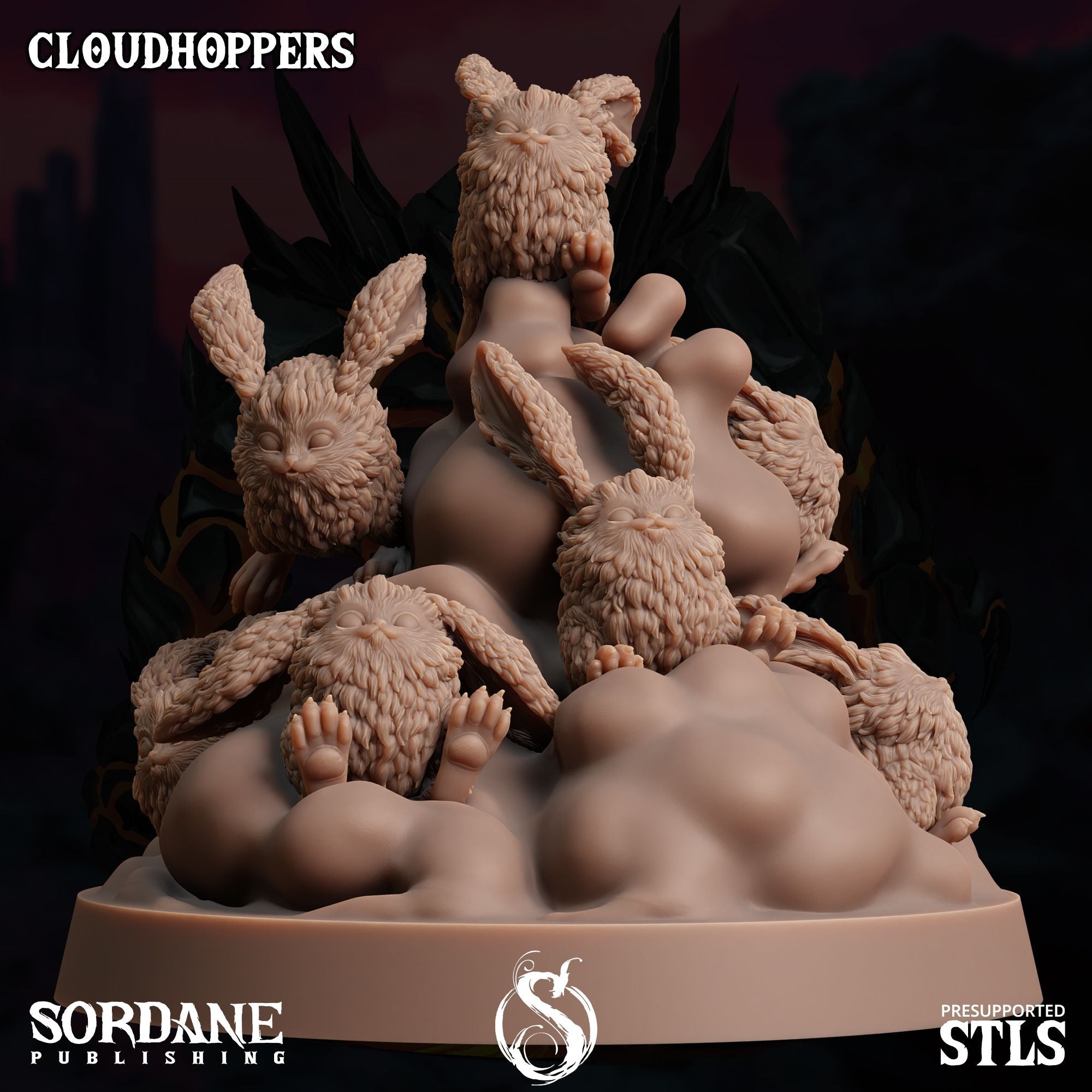 Cloudhoppers -  3d Printed Miniature Sculpted by Sordane Publishing