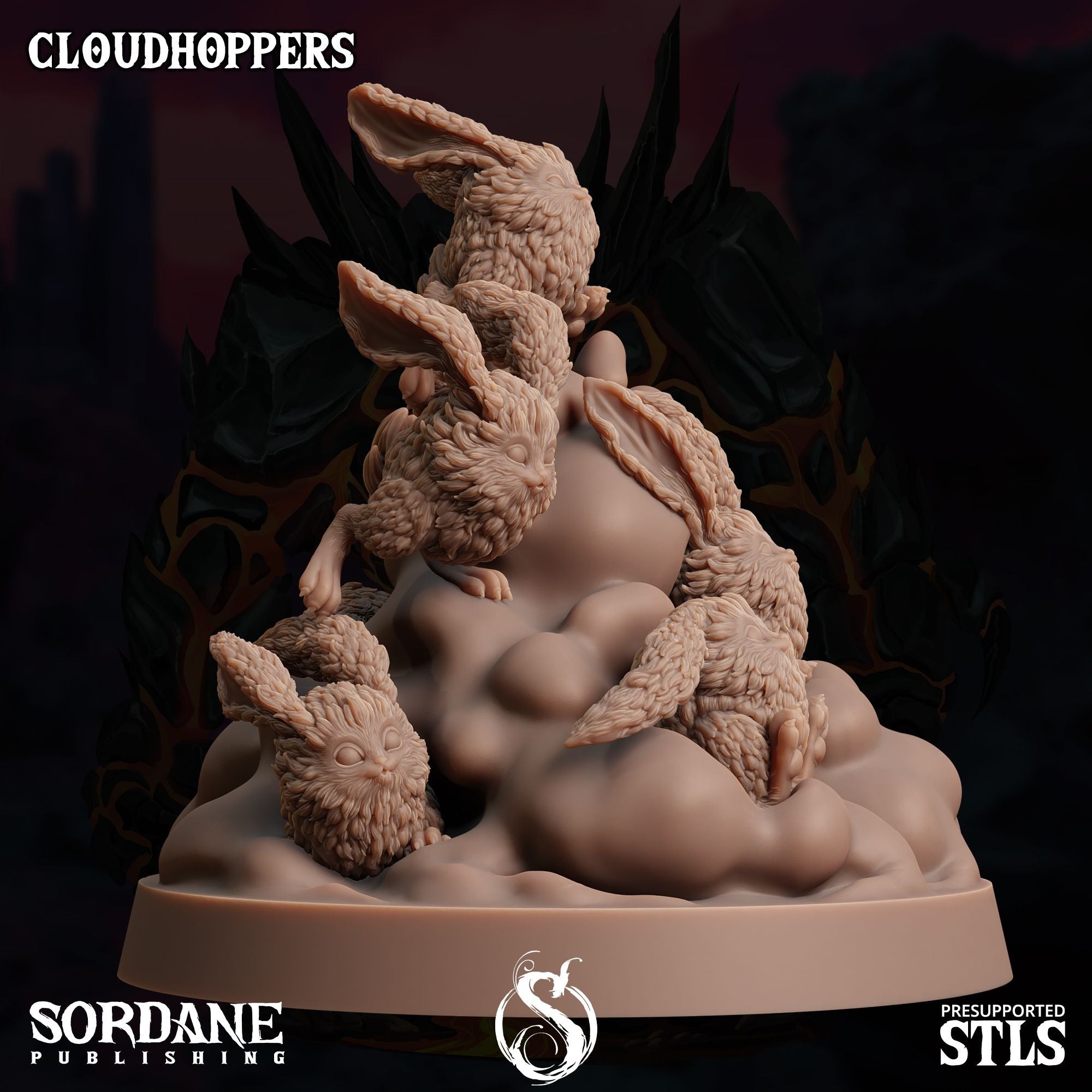 Cloudhoppers -  3d Printed Miniature Sculpted by Sordane Publishing