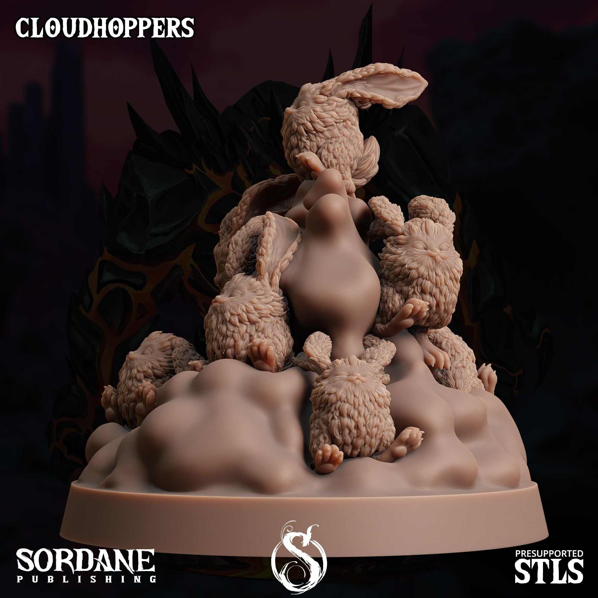 Cloudhoppers -  3d Printed Miniature Sculpted by Sordane Publishing