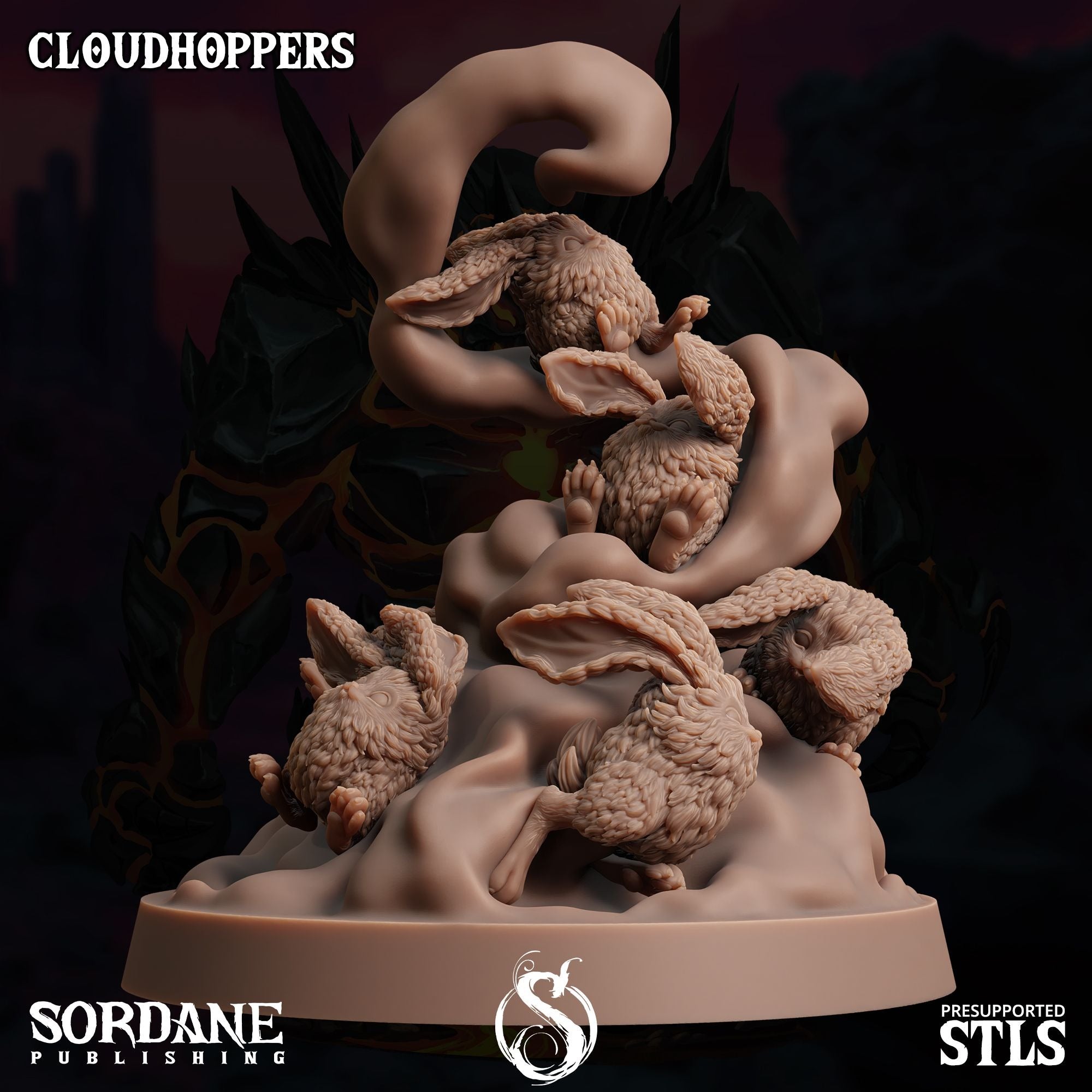 Cloudhoppers -  3d Printed Miniature Sculpted by Sordane Publishing