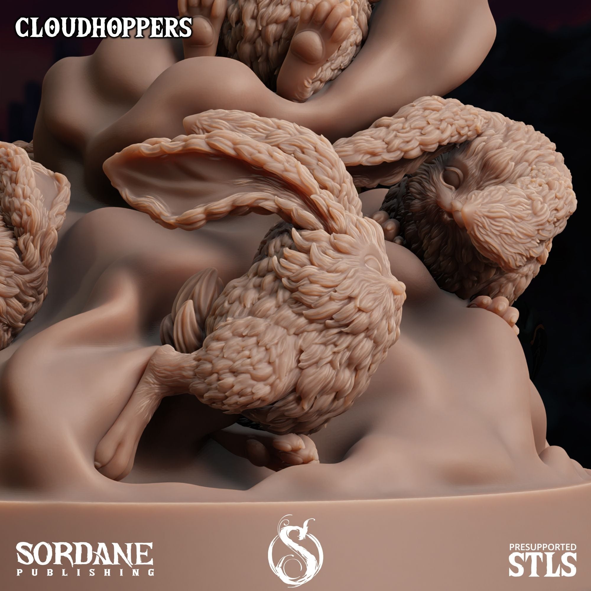 Cloudhoppers -  3d Printed Miniature Sculpted by Sordane Publishing