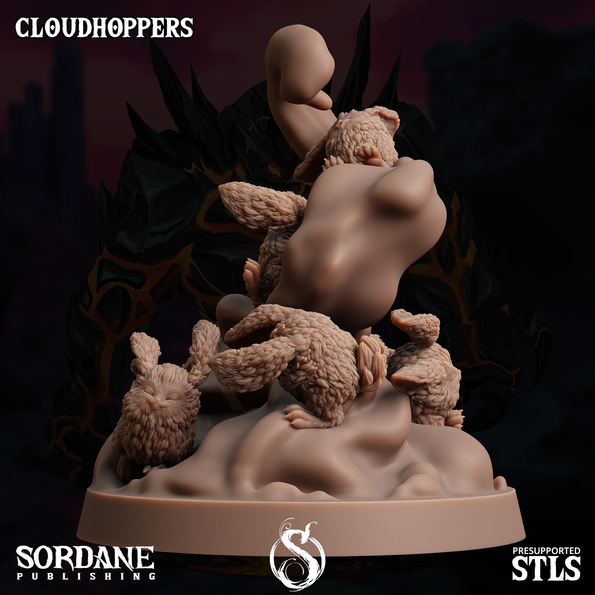 Cloudhoppers -  3d Printed Miniature Sculpted by Sordane Publishing