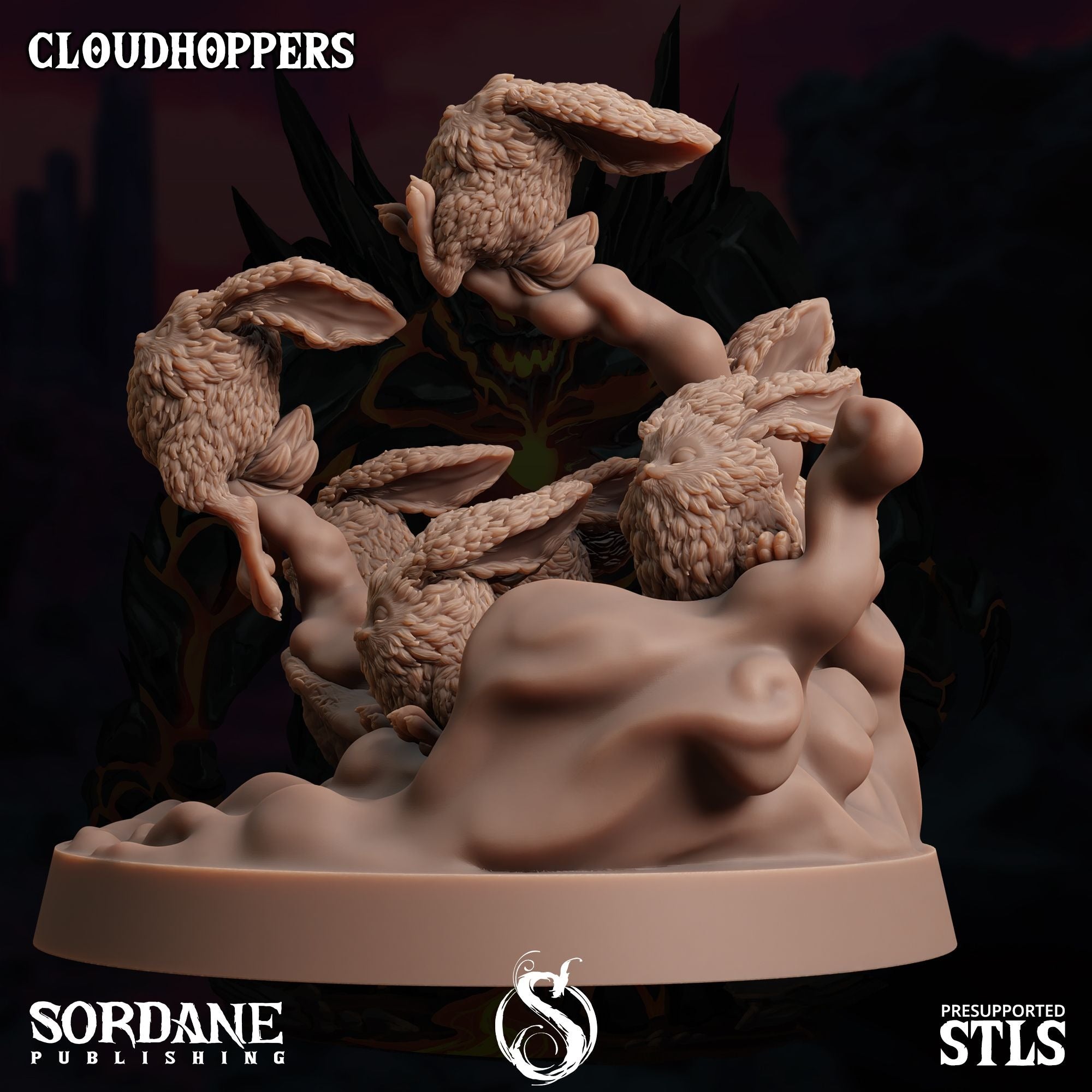 Cloudhoppers -  3d Printed Miniature Sculpted by Sordane Publishing