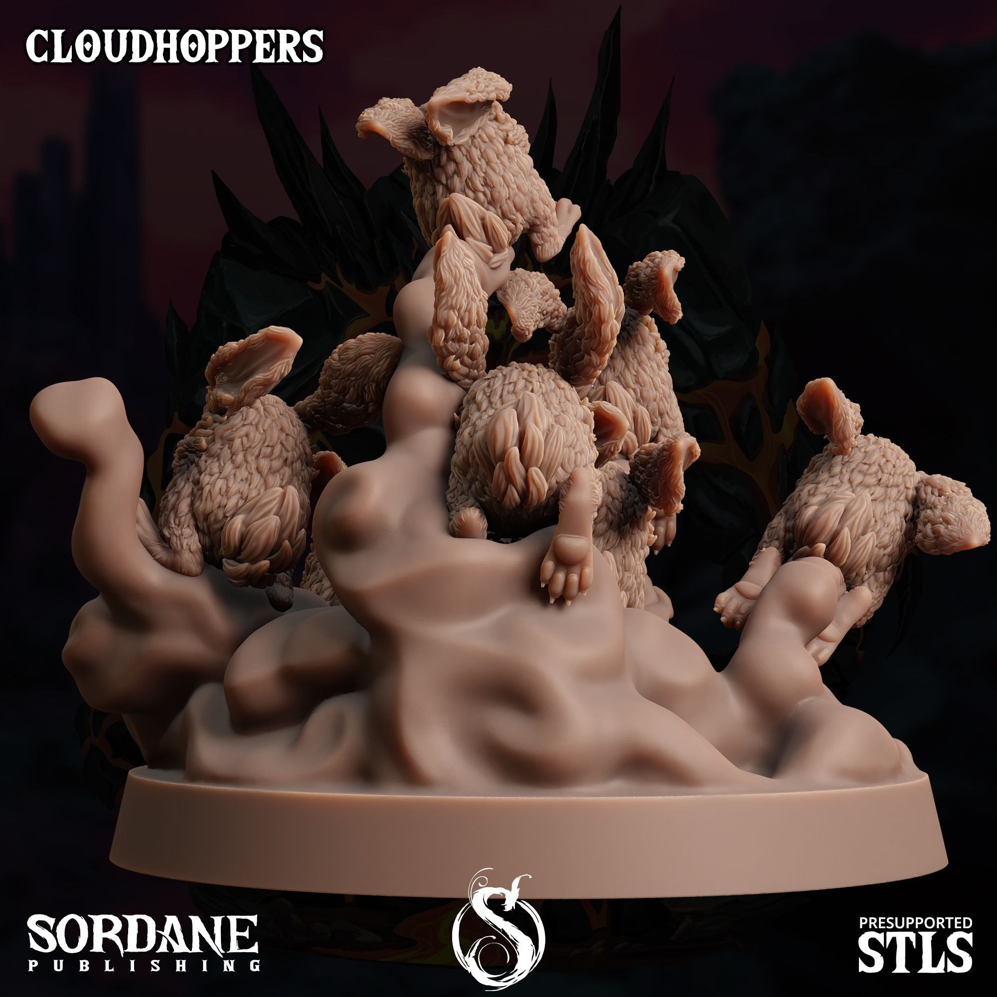 Cloudhoppers -  3d Printed Miniature Sculpted by Sordane Publishing