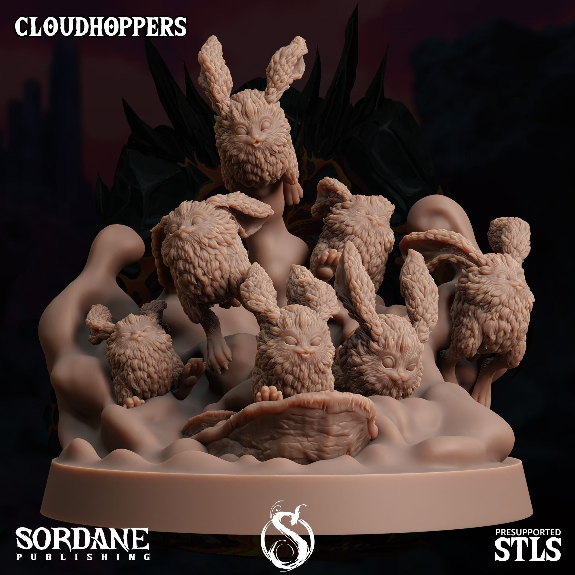 Cloudhoppers -  3d Printed Miniature Sculpted by Sordane Publishing
