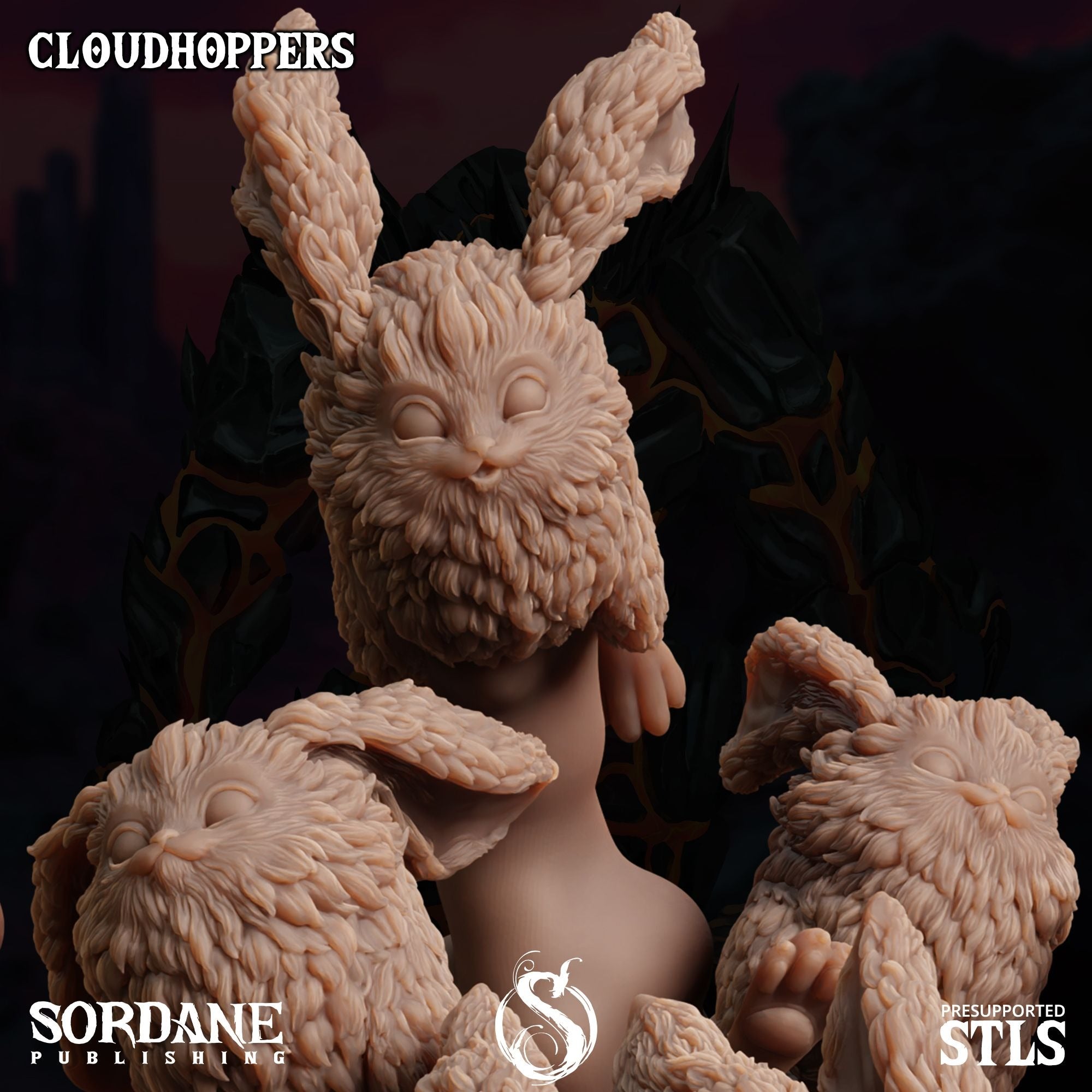 Cloudhoppers -  3d Printed Miniature Sculpted by Sordane Publishing