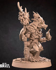 Kobold Warlock - Kobold DND - 3d Printed Miniature sculpted by Bite the Bullet