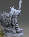 Geminus Studder - Fighting Philosophers of Corm (Rhinofolk) - 3d Printed Miniature sculpted by Daybreak Miniatures