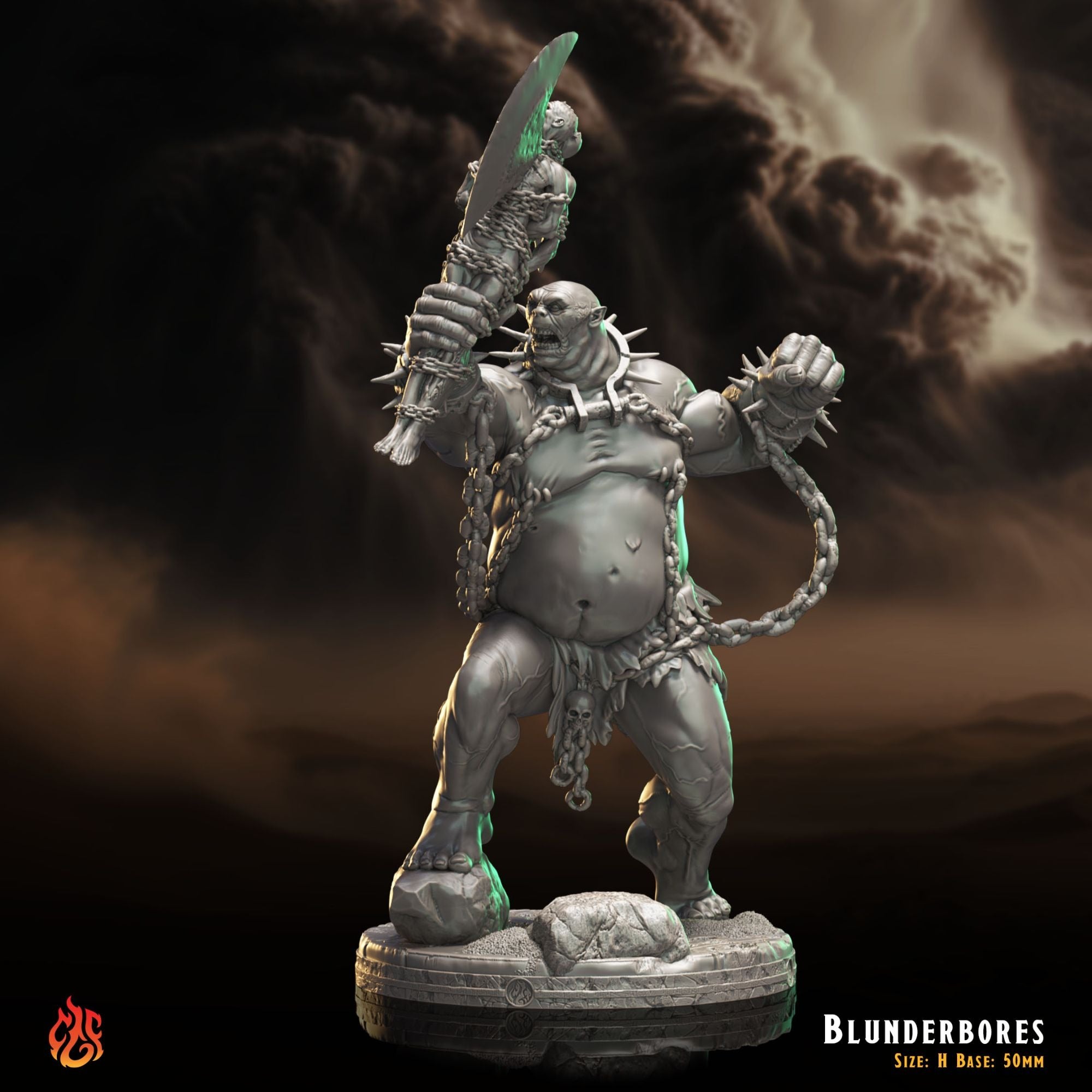 Blunderbores - 3d Printed Miniature Sculpted by Crippled God Foundry