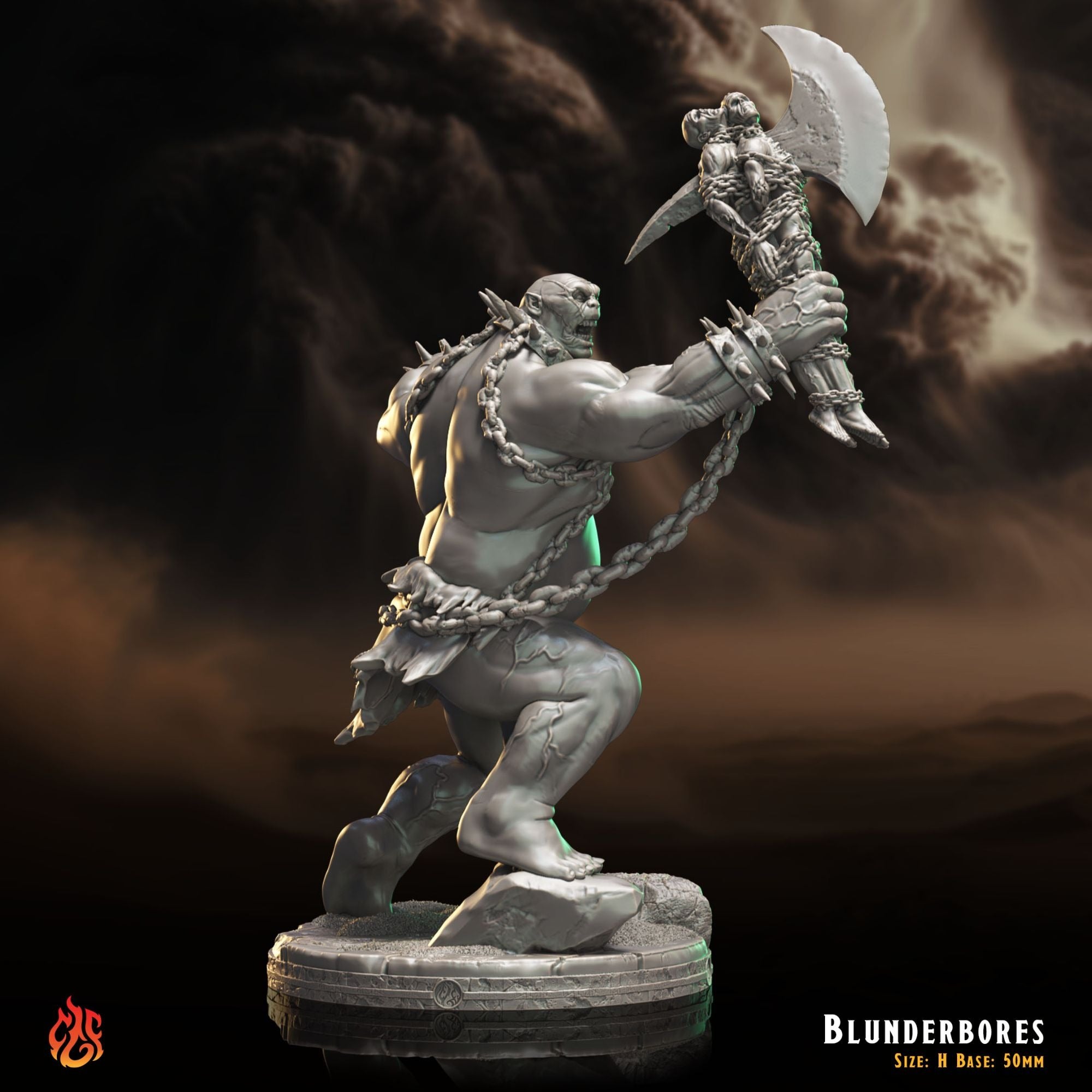 Blunderbores - 3d Printed Miniature Sculpted by Crippled God Foundry