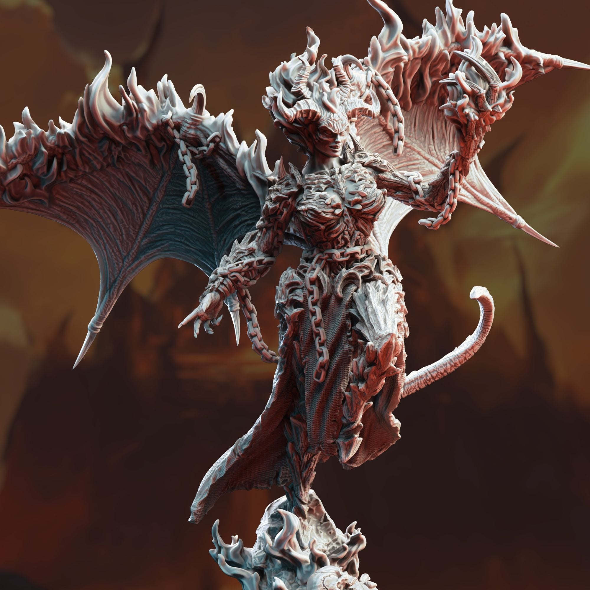 Mother of Chaos, Nosmarka - 3d Printed Miniature Sculpted by DM Stash
