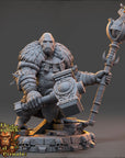 Varn Shadak - Strongbacks of Castle Primatus (ApeFolk) - 3d Printed Miniature sculpted by Daybreak Miniatures