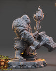 Varn Shadak - Strongbacks of Castle Primatus (ApeFolk) - 3d Printed Miniature sculpted by Daybreak Miniatures