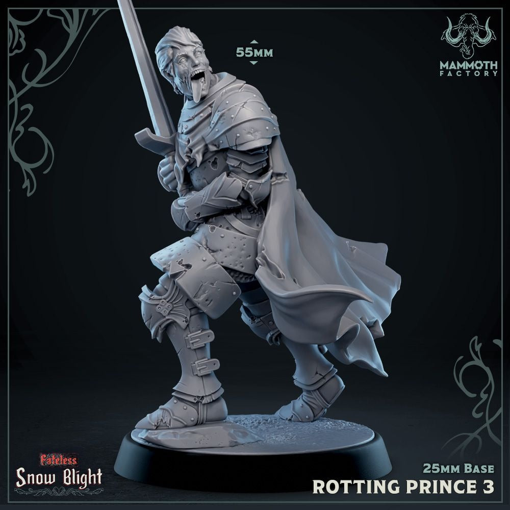 Rotting Princes - Snow Blight - 3d Printed Miniature Sculpted by Mammoth Factory