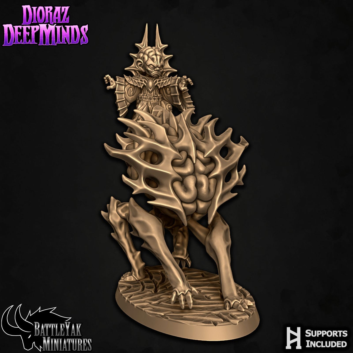 Beast Brain Rit Brainbeast Riders - Dioraz Deepminds - 3d Printed Miniature Sculpted b ...