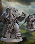 Ivory Priests / Ivory Monks - Elephorim Ivory Sentinels - 3d Printed Miniature sculpted by Artisan Guild