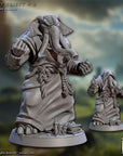 Ivory Priests / Ivory Monks - Elephorim Ivory Sentinels - 3d Printed Miniature sculpted by Artisan Guild