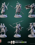 Fleshbound Sentinels - Through the Crooked Mirror - 3d Printed Miniature Sculpted by White Werewolf Tavern