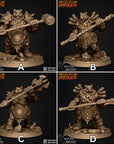 Ursus Bearzerker - Grizzleclaw Ursorath - 3d Printed Miniature Sculpted by Battle Yak Miniatures