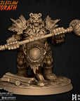 Ursus Bearzerker - Grizzleclaw Ursorath - 3d Printed Miniature Sculpted by Battle Yak Miniatures