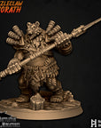 Ursus Bearzerker - Grizzleclaw Ursorath - 3d Printed Miniature Sculpted by Battle Yak Miniatures