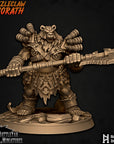 Ursus Bearzerker - Grizzleclaw Ursorath - 3d Printed Miniature Sculpted by Battle Yak Miniatures