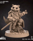 Raccoonfolk Thief - Grove Haven - 3d Printed Miniature sculpted by Bite the Bullet