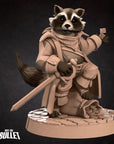 Raccoonfolk Thief - Grove Haven - 3d Printed Miniature sculpted by Bite the Bullet