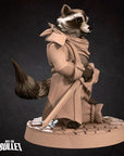 Raccoonfolk Thief - Grove Haven - 3d Printed Miniature sculpted by Bite the Bullet