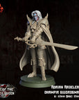 Adrian Ardelean, Dhampir Swordsman - 3d Printed Miniature Sculpted by Crippled God Foundry