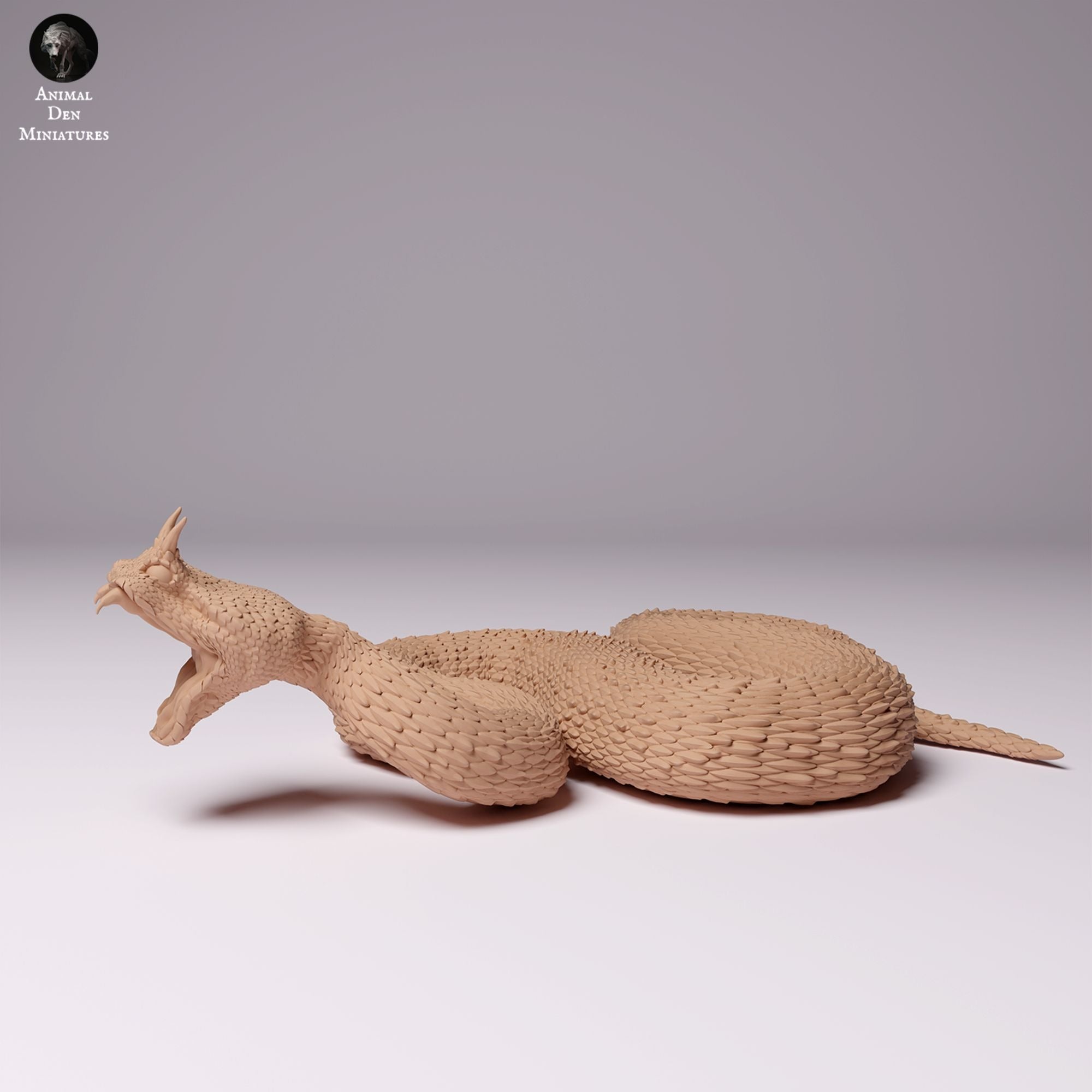Saharan Horned Viper - 3d Printed 1:4 Scale Miniature by Animal Den