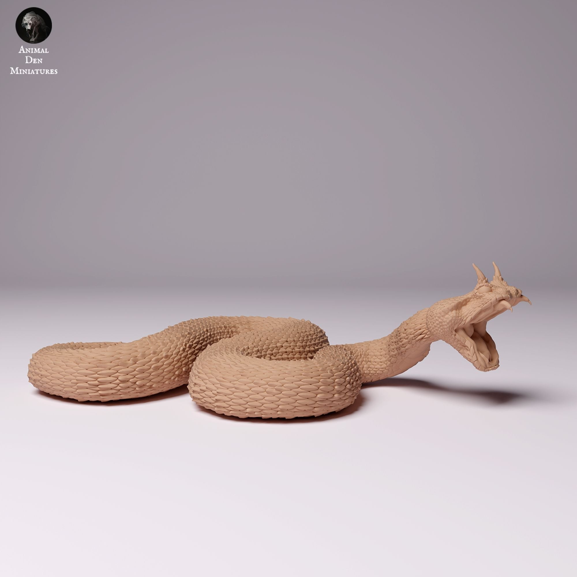 Saharan Horned Viper - 3d Printed 1:4 Scale Miniature by Animal Den