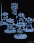 Invictorix Crusaders 5 model modular kit - 3d Printed Miniature sculpted by Tablehammer