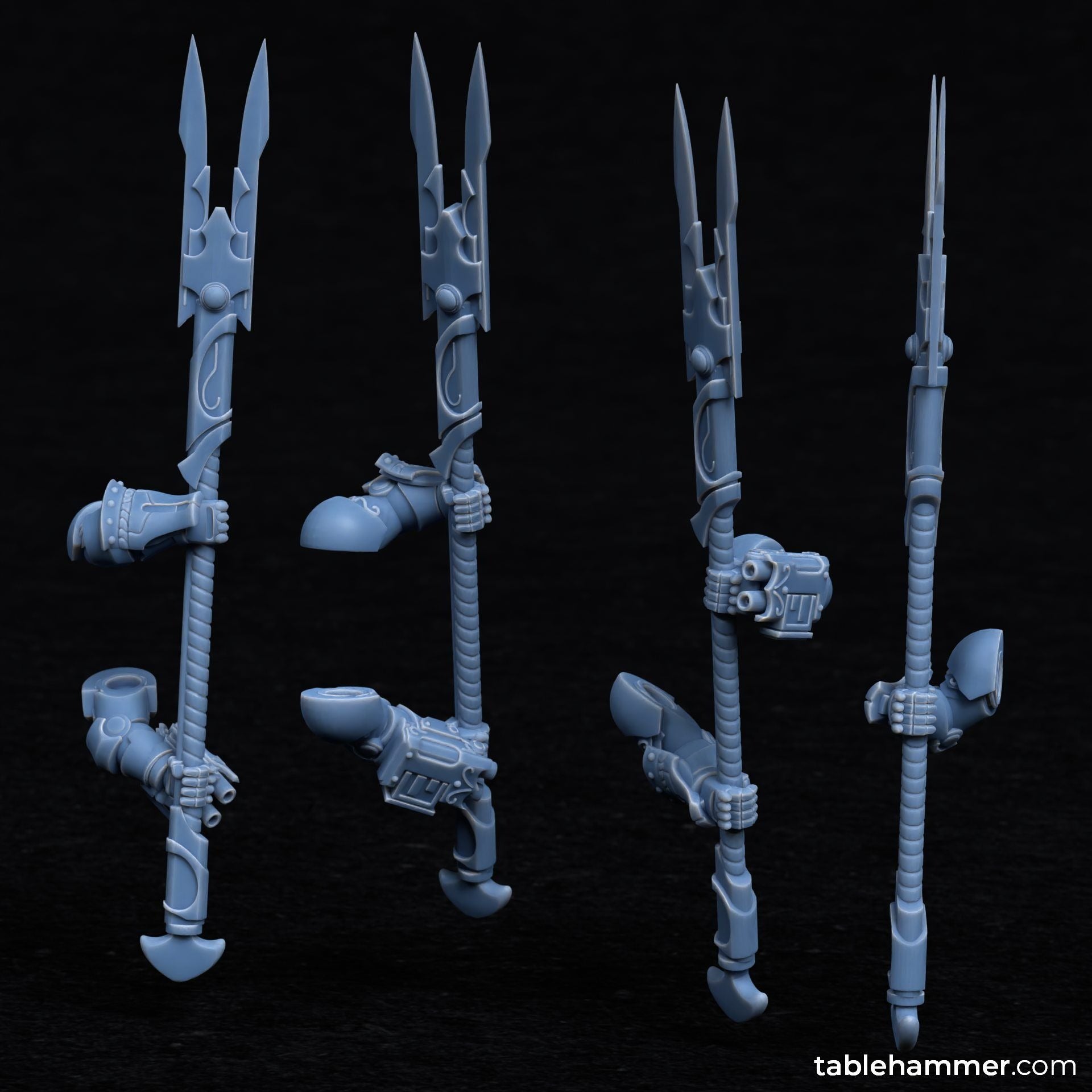 Invictorix Crusaders 5 model modular kit - 3d Printed Miniature sculpted by Tablehammer