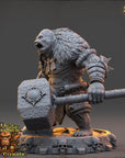 Raka Windar - Strongbacks of Castle Primatus (ApeFolk) - 3d Printed Miniature sculpted by Daybreak Miniatures