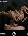 Spike Raptors - Dino Domination - 3d Printed Miniature Sculpted by Sordane Publishing