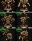 Beastorkk Wargrunts Close Combat Pack - Beastorkk Cabal - 3d Printed Miniature by Battle Yak Miniatures