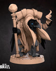 Crowfolk Warlock - Grove Haven - 3d Printed Miniature sculpted by Bite the Bullet