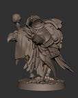 Crowfolk Warlock - Grove Haven - 3d Printed Miniature sculpted by Bite the Bullet