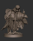 Crowfolk Warlock - Grove Haven - 3d Printed Miniature sculpted by Bite the Bullet