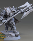 Dios the Jagged - Fighting Philosophers of Corm (Rhinofolk) - 3d Printed Miniature sculpted by Daybreak Miniatures