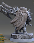 Dios the Jagged - Fighting Philosophers of Corm (Rhinofolk) - 3d Printed Miniature sculpted by Daybreak Miniatures