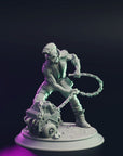 Cyberpunk Biker Gang, Redbelly Bikers - 3d Printed Miniature Sculpted by Cyberstash