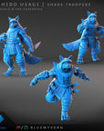 Shade Troopers - Bushido Usagi - 3d Printed Miniature Sculpted by Blue Wyvern