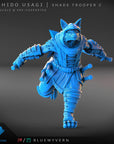 Shade Troopers - Bushido Usagi - 3d Printed Miniature Sculpted by Blue Wyvern