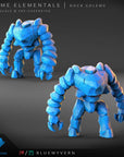 Rock Golem - Prime Elementals - 3d Printed Miniature Sculpted by Blue Wyvern