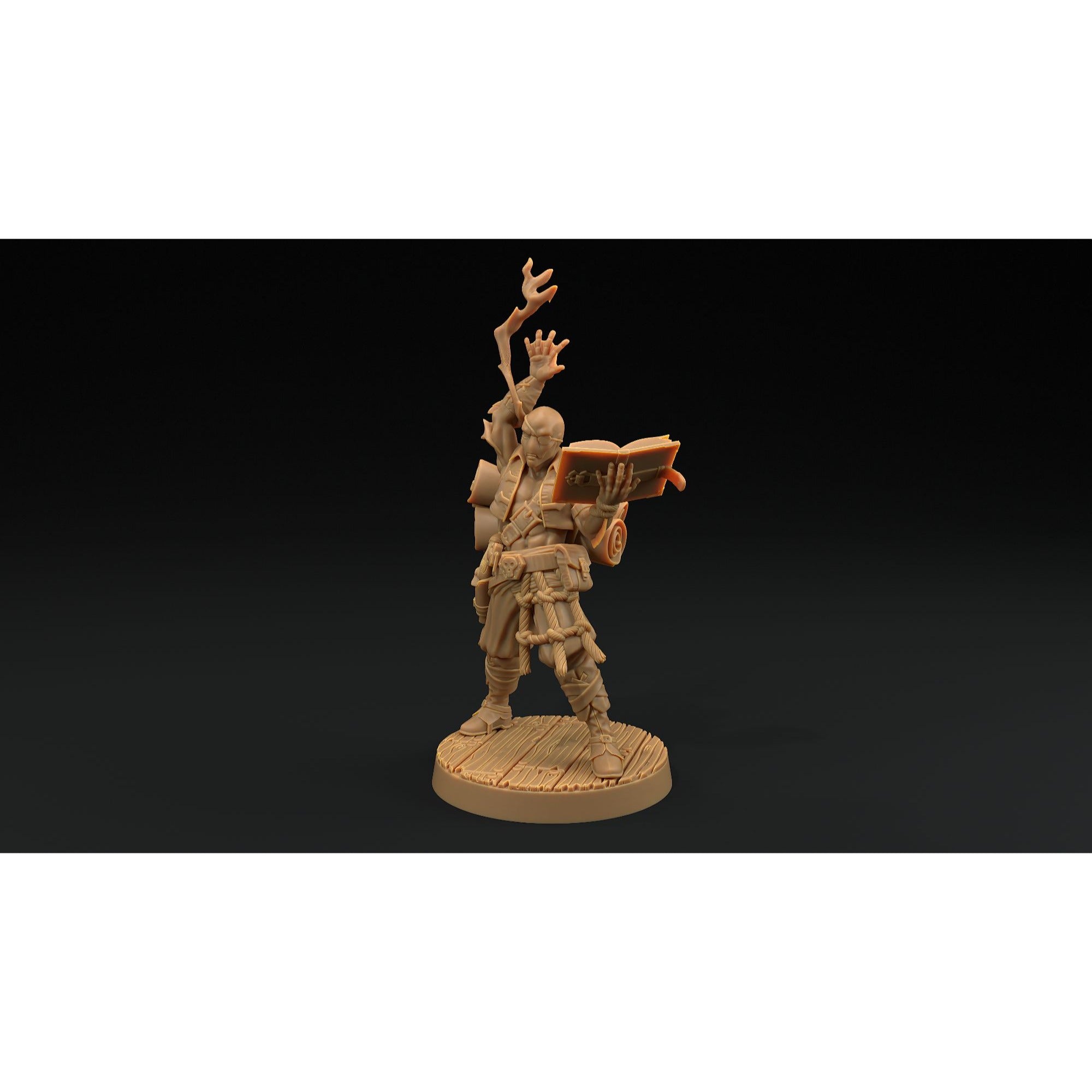 Bamf Tx&#39;Aru, Storm Wizard - Hunt for the Last Sea Angel - 3d Printed Miniature Sculpted by Dragon Trappers Lodge