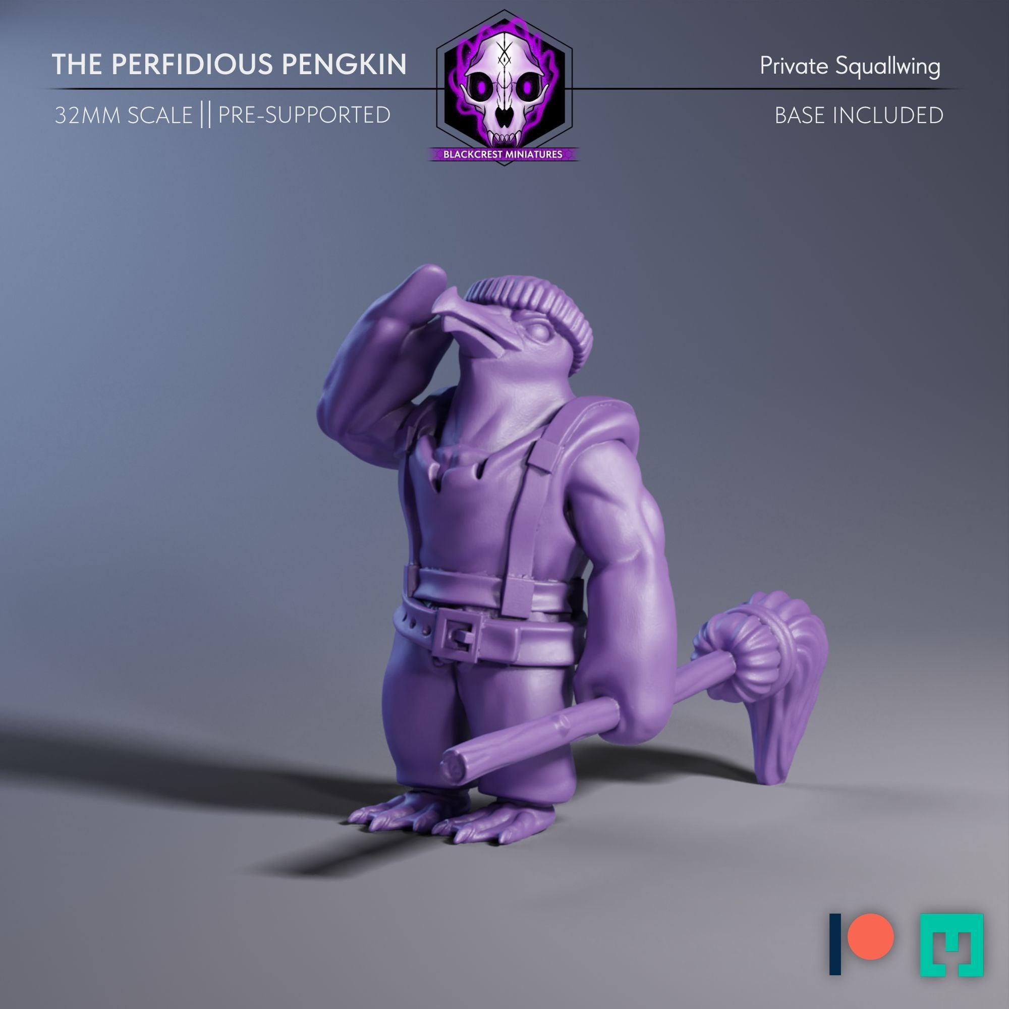 Perfidious Pengkin - 3d Printed Miniatures Sculpted by Blackcrest Miniatures