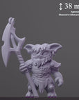 The Beast - Curious Critters of Whimsy Isle - 3d Printed Miniature Sculpted by Velrock Art Miniatures